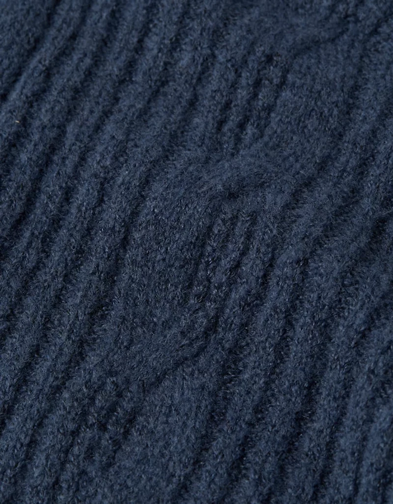 AE Whoa So Soft Notch Neck Cable Sweater