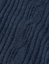 AE Whoa So Soft Notch Neck Cable Sweater