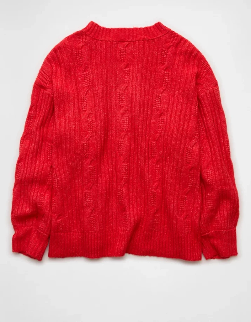 Chandail à col cranté torsadé Si doux Whoa AE