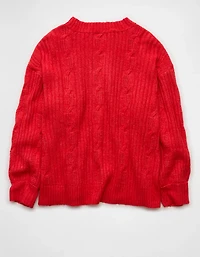 Chandail à col cranté torsadé Si doux Whoa AE