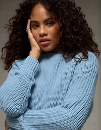 Chandail à col rond et manches Raglan AE