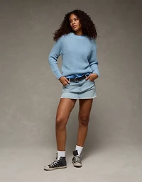 Chandail à col rond et manches Raglan AE