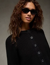 AE Cropped Raglan Cardigan Sweater