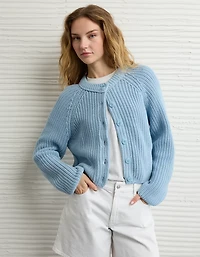 Chandail cardigan raglan court AE