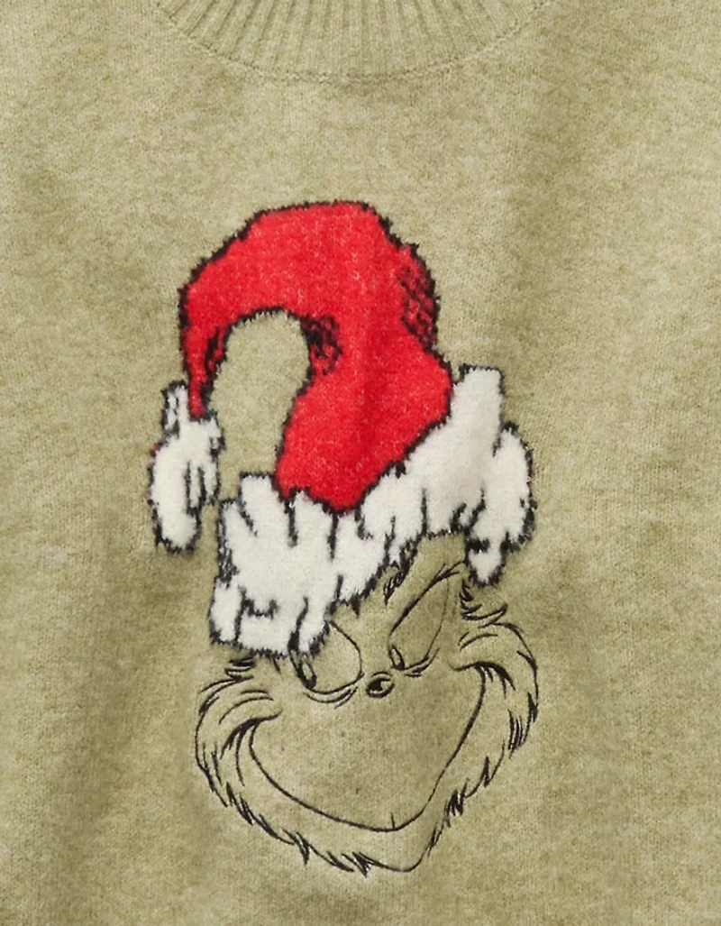 AE Oversized Grinch Graphic Sweater