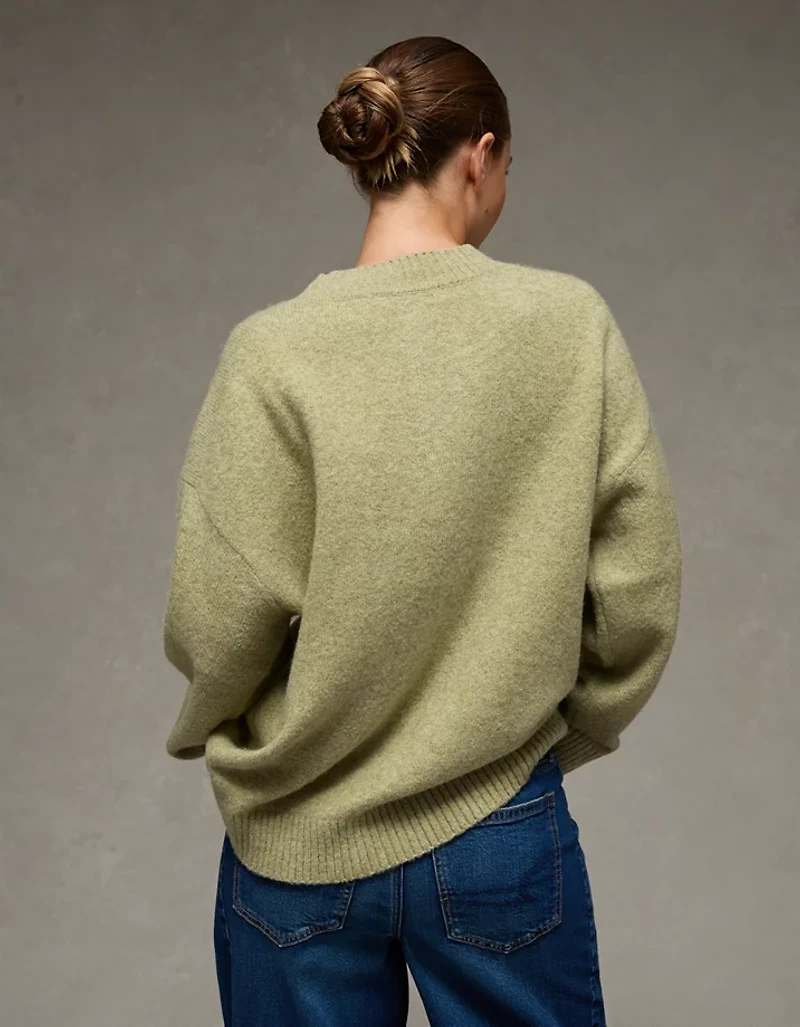 AE Oversized Grinch Graphic Sweater