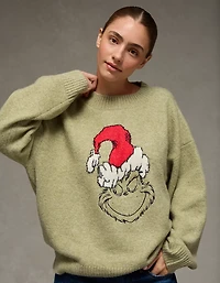 AE Oversized Grinch Graphic Sweater
