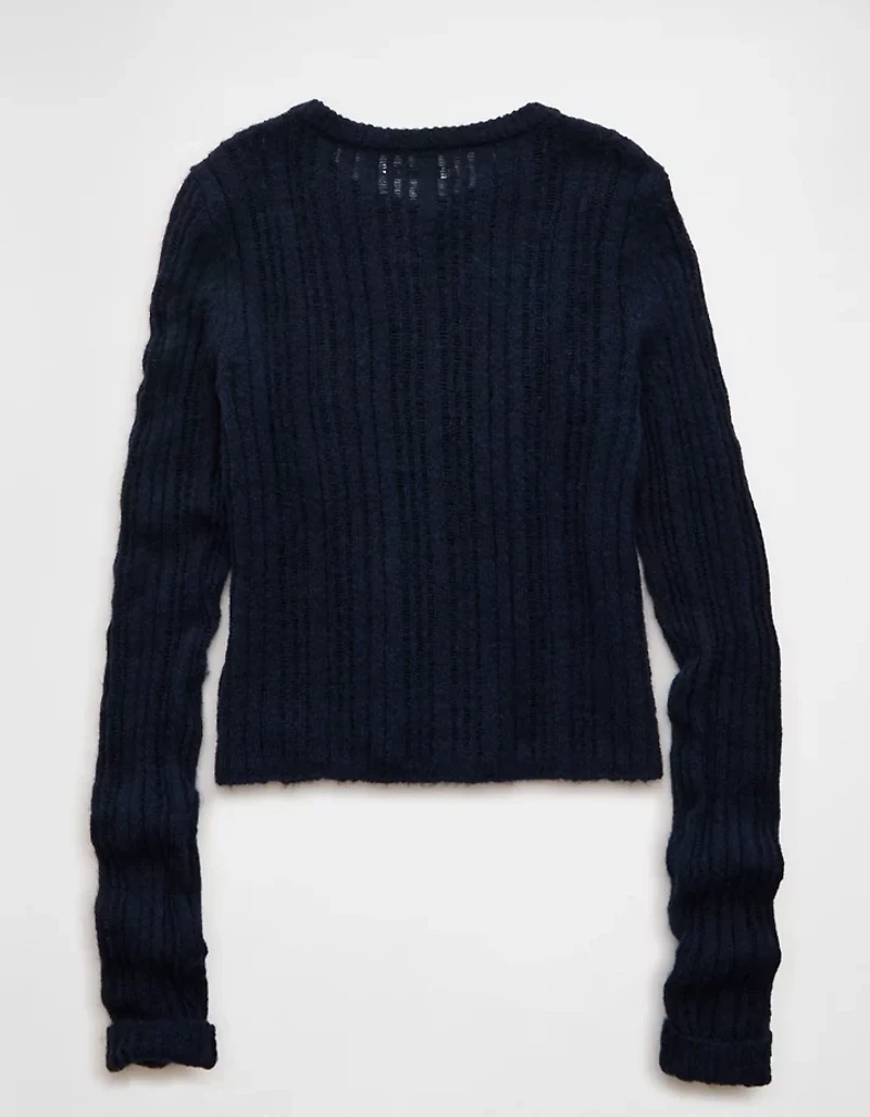 Cardigan ajusté à col rond AE