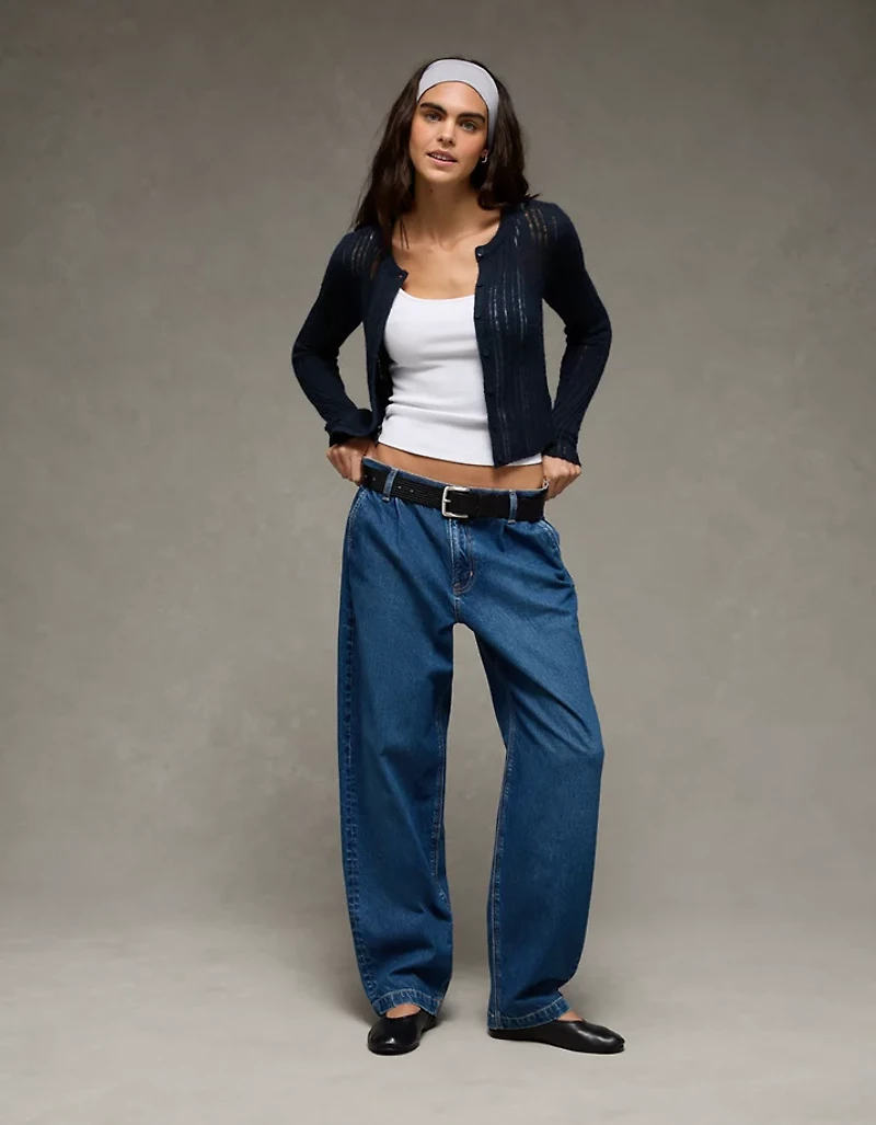 Cardigan ajusté à col rond AE