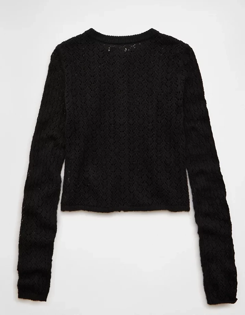 AE Fitted Crew Neck Cardigan