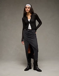 AE Fitted Crew Neck Cardigan