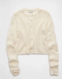 AE Fitted Crew Neck Cardigan