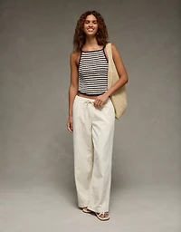 Débardeur en tricot à garniture pointelle AE