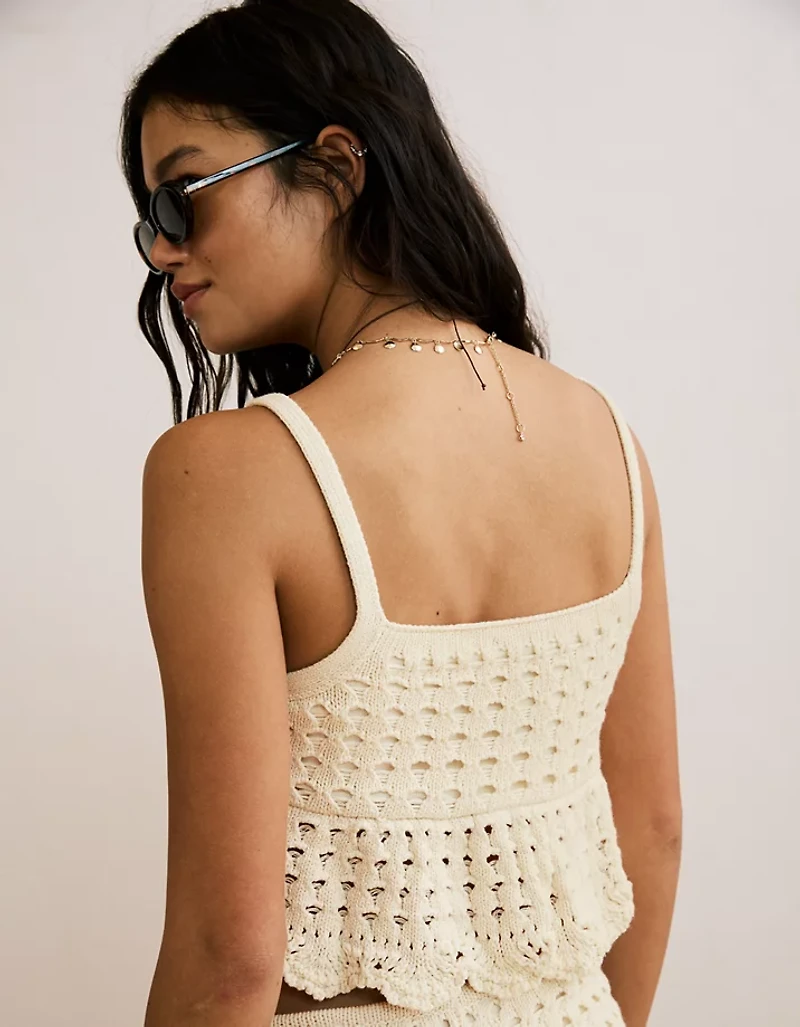 Débardeur en tricot ajouré AE