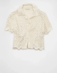 Polo en tricot boutonné AE