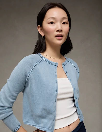 Chandail cardigan boutonné AE