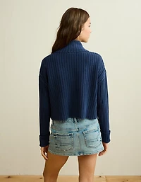 Cardigan boutonné à col cheminée AE