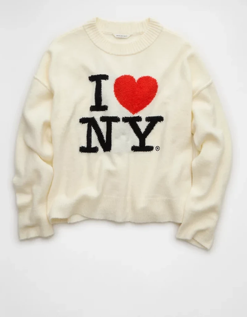AE Whoa So Soft I <3 NY Graphic Sweater