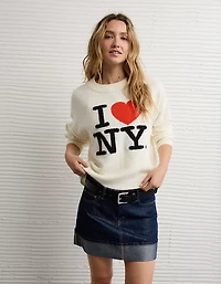 AE Whoa So Soft I <3 NY Graphic Sweater