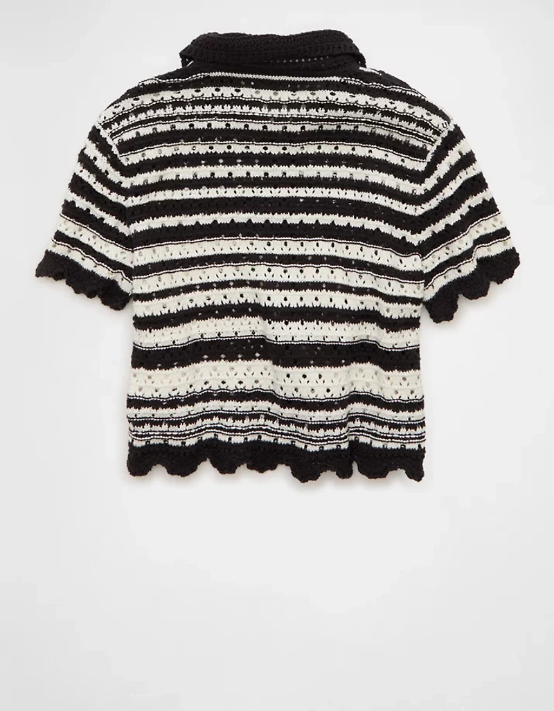 AE Button-Up Sweater Polo
