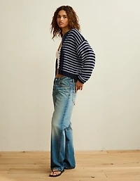 Cardigan ouvert à l’avant avec ballons manches AE