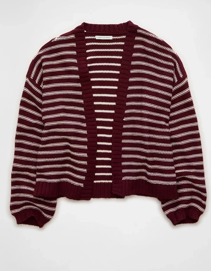 Cardigan ouvert à l’avant avec ballons manches AE