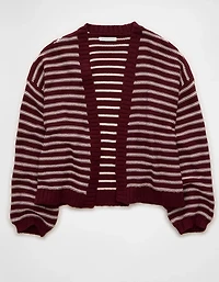 Cardigan ouvert à l’avant avec ballons manches AE