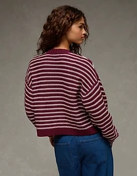 Cardigan ouvert à l’avant avec ballons manches AE