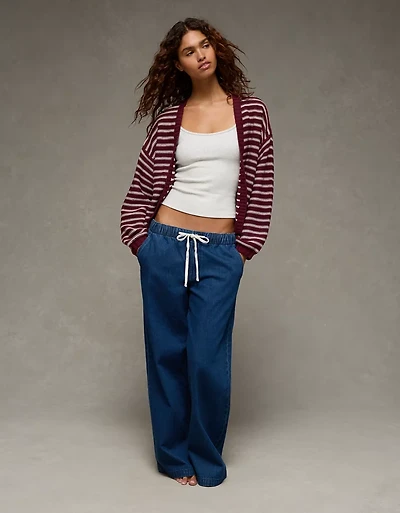 Cardigan ouvert à l’avant avec ballons manches AE