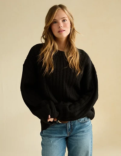 AE Waffle Crew Pullover