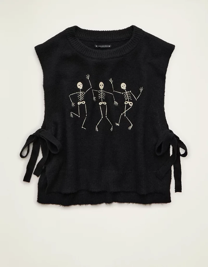 AE Whoa So Soft Skeleton Side-Tie Sweater Vest