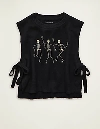 AE Whoa So Soft Skeleton Side-Tie Sweater Vest