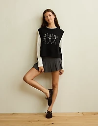 AE Whoa So Soft Skeleton Side-Tie Sweater Vest