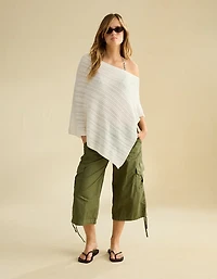 AE Ribbed Sweater Poncho