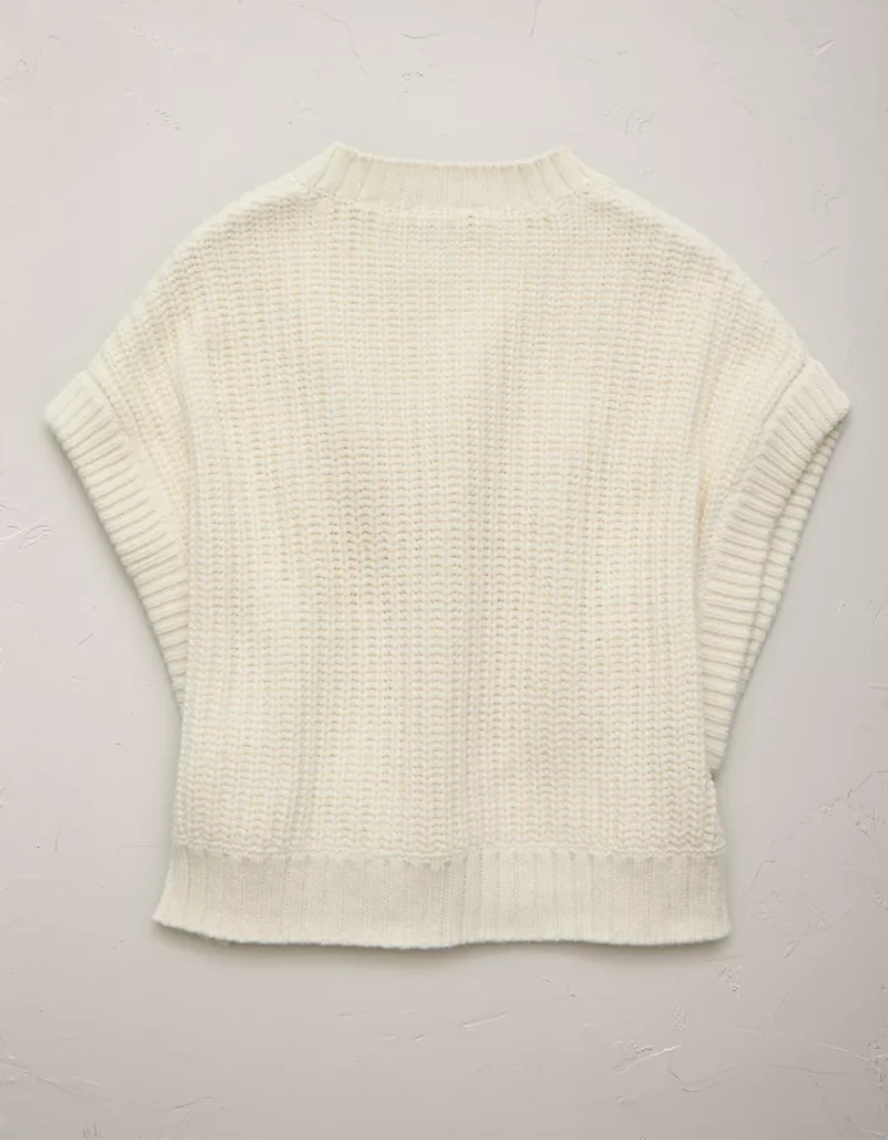 AE77 Shaker Stitch Sweater Vest