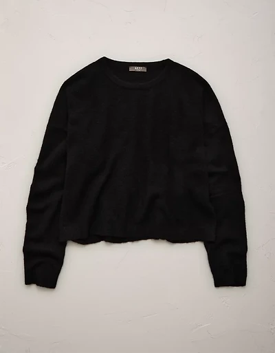 AE77 Cashmere-Blend Crew Neck Sweater