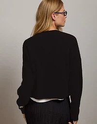 AE77 Cashmere-Blend Crew Neck Sweater