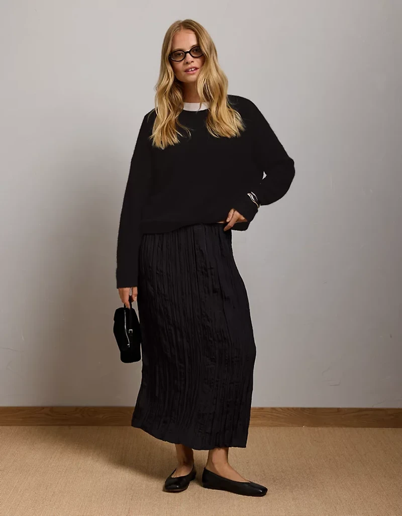 AE77 Cashmere-Blend Crew Neck Sweater