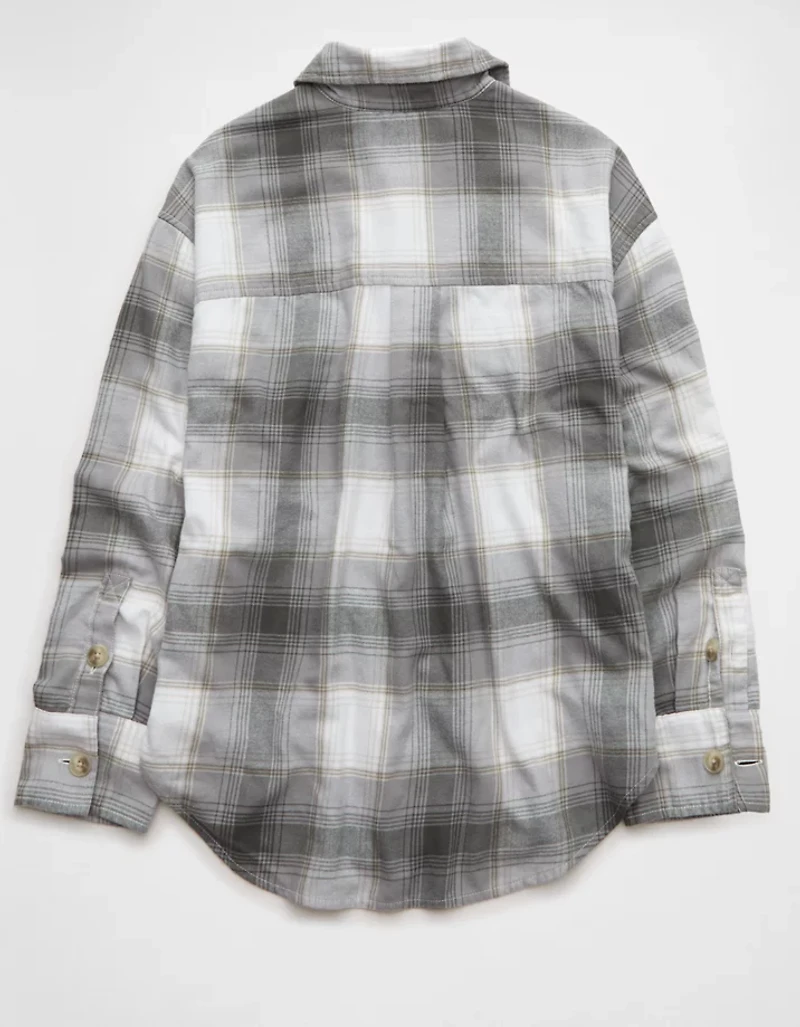 AE Plaid Button-Up Shirt