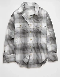 AE Plaid Button-Up Shirt
