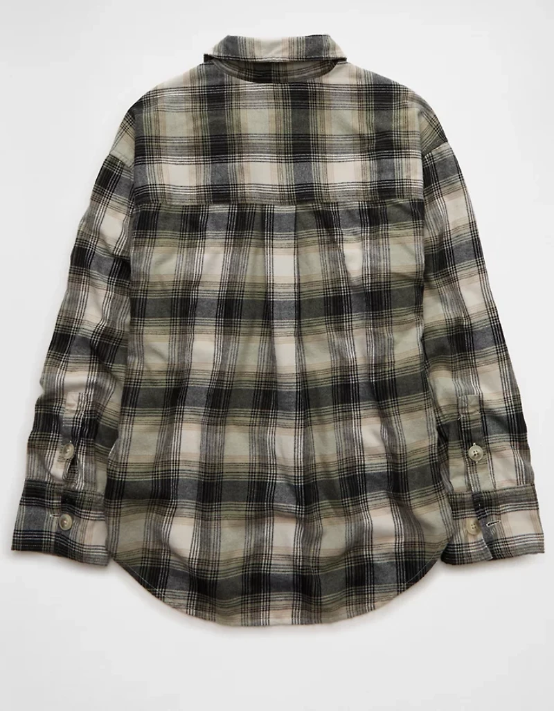 AE Plaid Button-Up Shirt