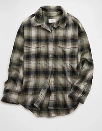 AE Plaid Button-Up Shirt