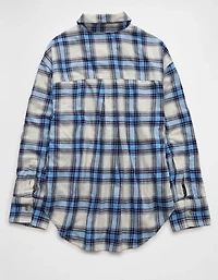 AE Plaid Button-Up Shirt
