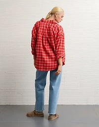 AE Plaid Button-Up Shirt