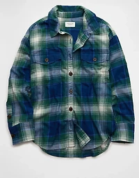 AE Plaid Button-Up Shirt