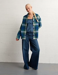 AE Plaid Button-Up Shirt