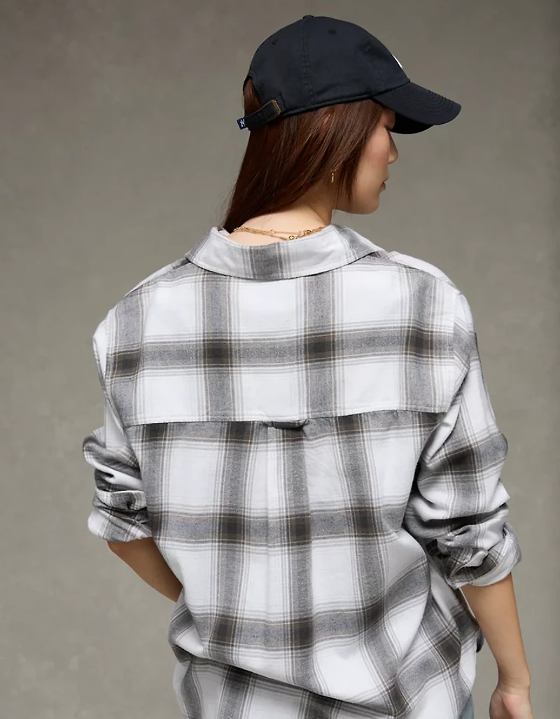 AE Oversized Flannel Shirt