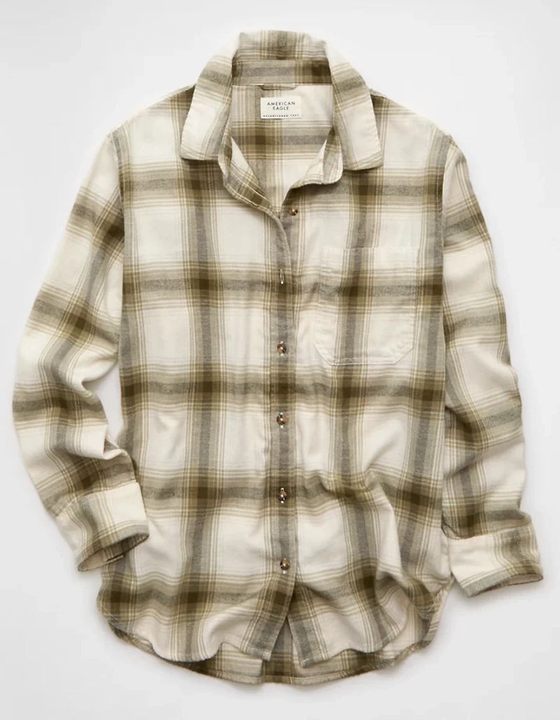 AE Oversized Flannel Shirt