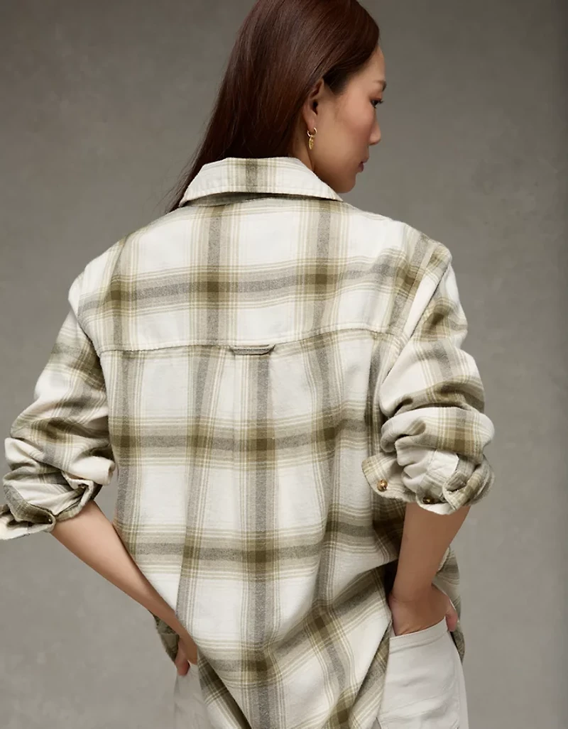 AE Oversized Flannel Shirt