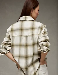 AE Oversized Flannel Shirt